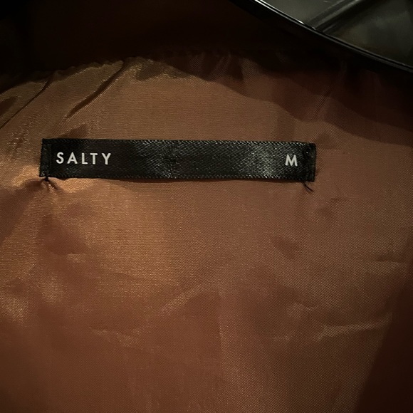 Salty PU Cropped Puffy Vest - NWOT - Picture 4 of 9